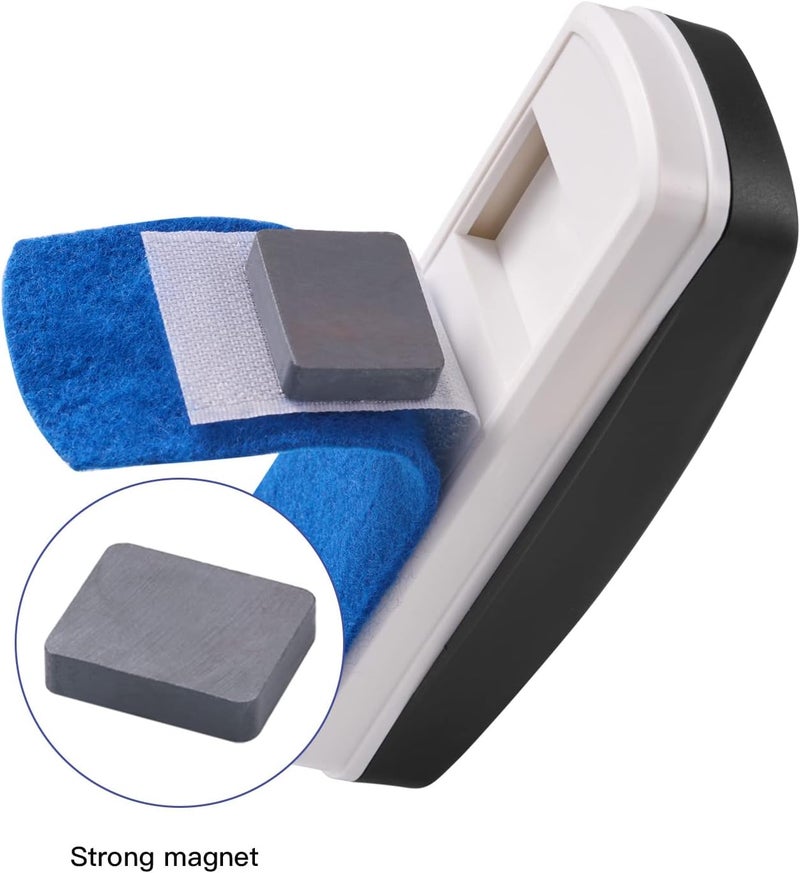 Ddaowanx Whiteboard Eraser, Magnetic Dry Erase Eraser, Glass Board Eraser,School and Office Supplies, Pack of 2 (Blue) - Image 5